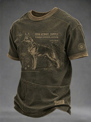 Men's Dog Printed T-shirt