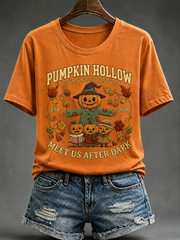 Women's Autumn Halloween Short-sleeved T-shirt