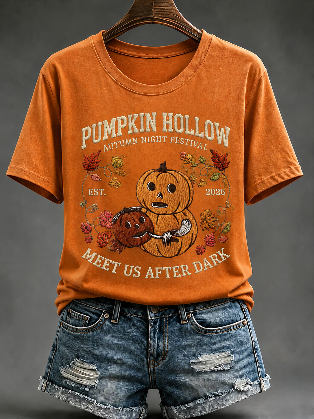 Women's Autumn Halloween Short-sleeved T-shirt