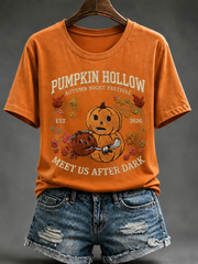 Women's Autumn Halloween Short-sleeved T-shirt