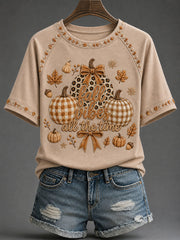 Women's Christian Fall Printed Casual T-Shirt