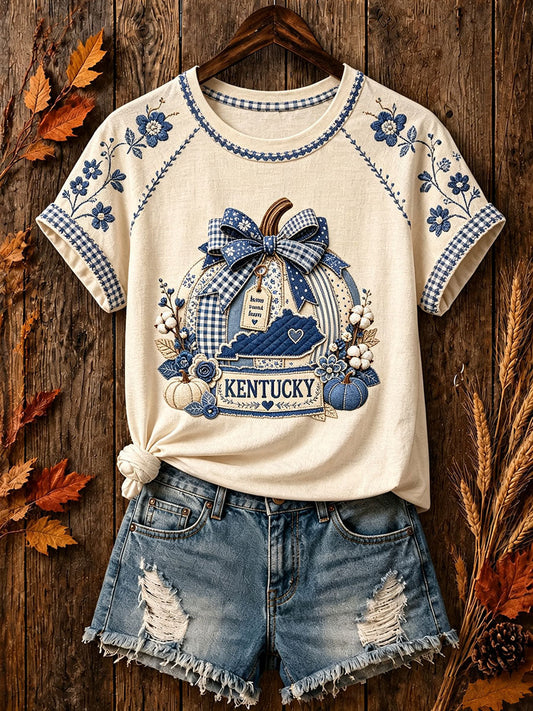 Women's Kentucky Fall Pumpkin T-Shirts