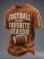 Men's Football Fans Gameday Print Casual Tee