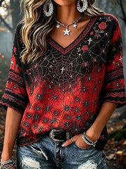 Women's Gothic Style Cotton Linen Shirt