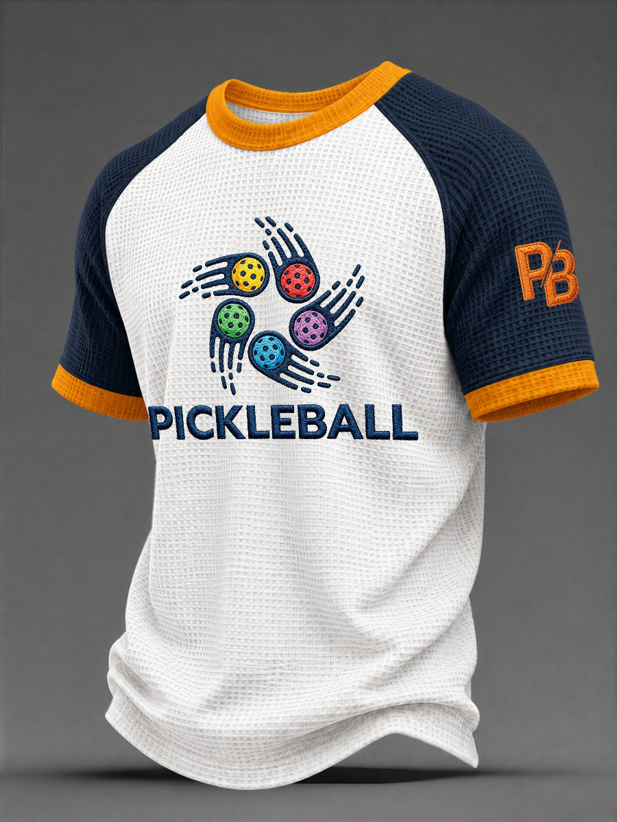 Men's Pickleball Waffle T-Shirts