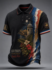 Men's Puerto Rico Printed polo shirt