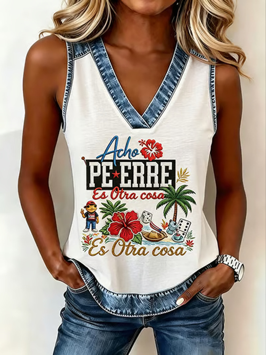 Women's  Puerto Rico Printed Vest