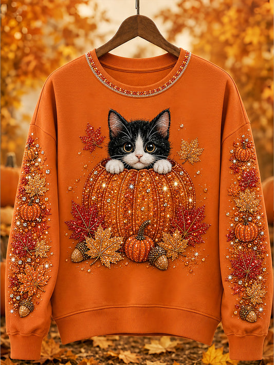 Women's Fall Animal Print Sweatshirt