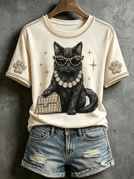 Women's Black Cat T-shirts