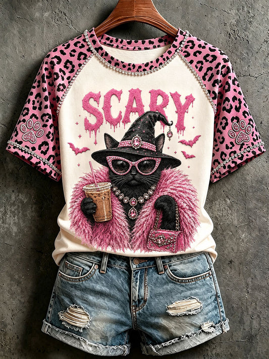 Women's scary cat T-shirts