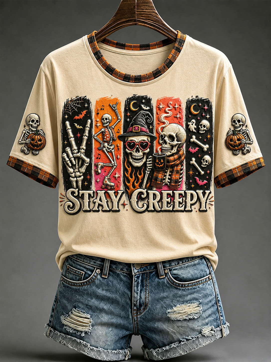 Women's Stay Creepy Short-sleeved T-shirt