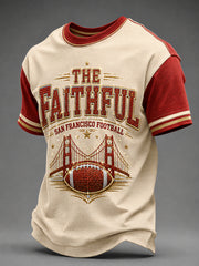 Men's Football Gameday Gift For Football Fans Casual Tee