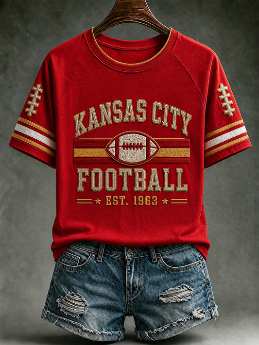 Women's Football Gameday Gift For Football Fans Short Sleeve T-shirt
