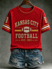 Women's Football Gameday Gift For Football Fans Short Sleeve T-shirt