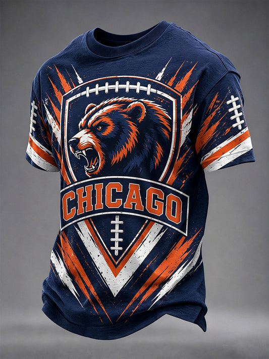 Men's Football Gameday Gift For Football Fans Print Casual Tee