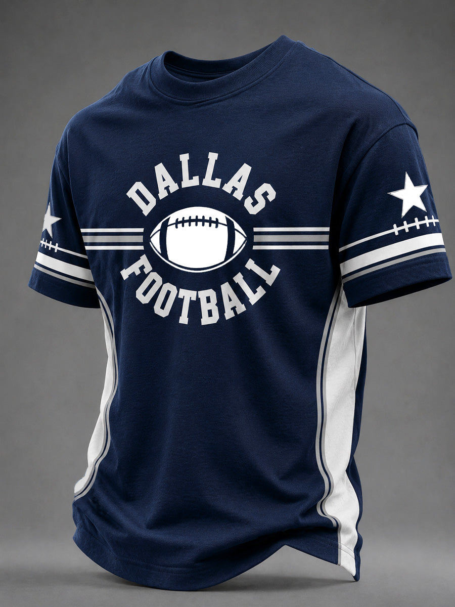 Men's Football Gameday Gift For Football Fans Casual Tee