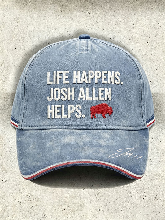 Unisex Football Lover Bulls BUF Art Printed Hat