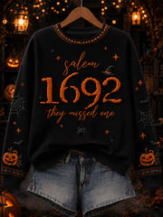 Women's “1692 they messed one” Print Sweatshirt