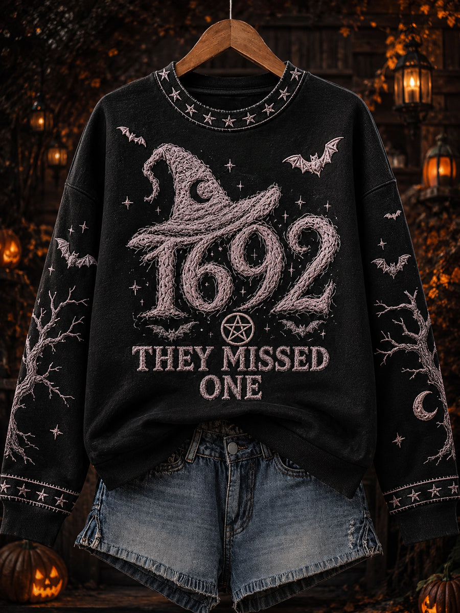 Women's “1692 they messed one” Print Sweatshirt