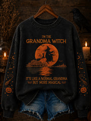 Women's Vintage Halloween Regular Sweatshirt