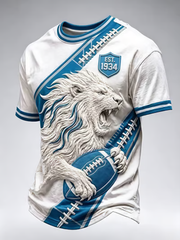 Men's Rugby Fan Lions Printed short sleeves t-shirt