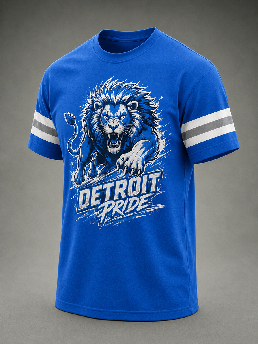 Men's Rugby Fan Lions Printed short sleeves t-shirt