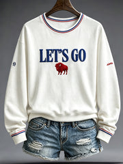 Women's Football Lover Bulls BUF Art Printed Sweatshirt