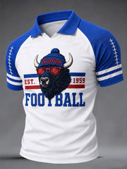 Men's Football Lover Buffalo Print Tee