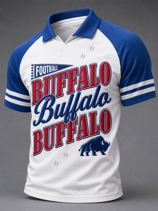 Men's Football Lover Buffalo Print Tee