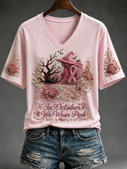 Women's In October We Wear Pink Short-sleeved T-shirt
