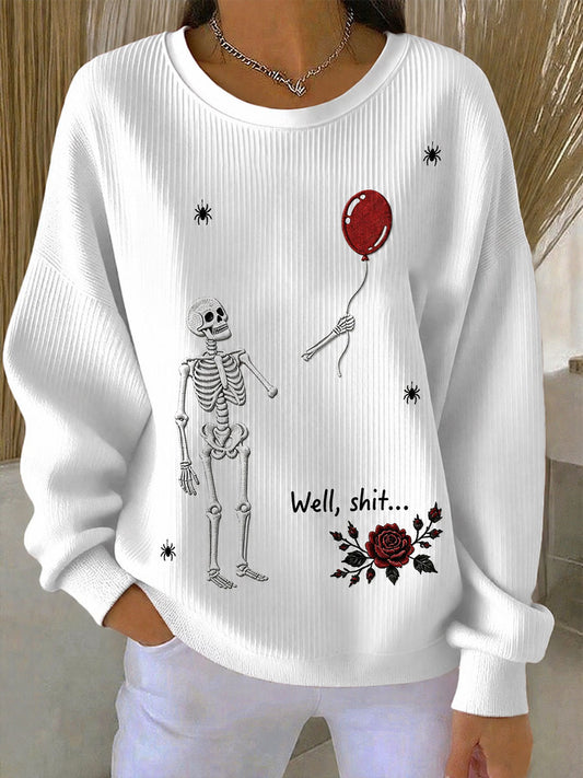 Women's Gothic Skull Sweatshirt