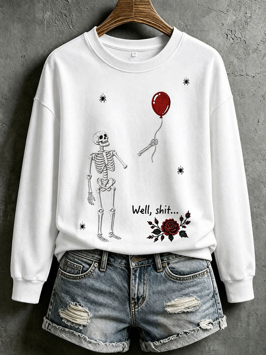 Women's Gothic Skull  Sweatshirt