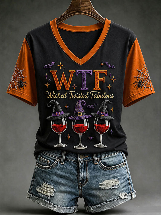 Women's  WTF Wicked Twisted Fabulous Short-sleeved T-shirt