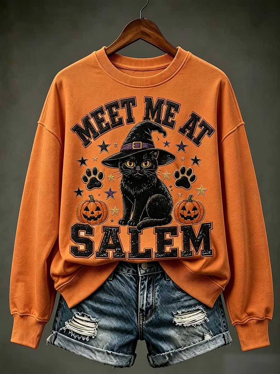 Women's Meet Me At Salem Regular Sweatshirt