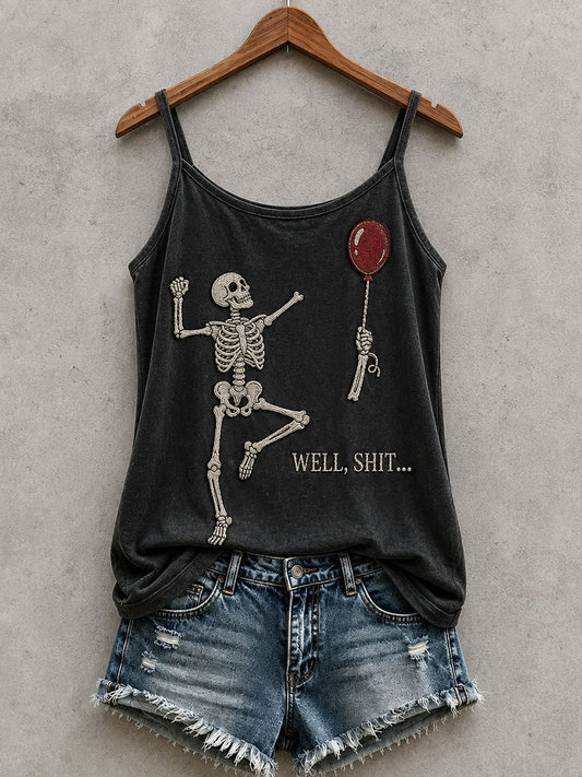 Women's Gothic Skull Tank Top