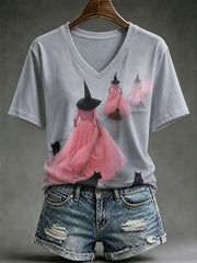 Women's Halloween Witch Short-sleeved T-shirt