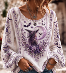 Women's Alzheimer's Awareness Cotton-Linen Shirt