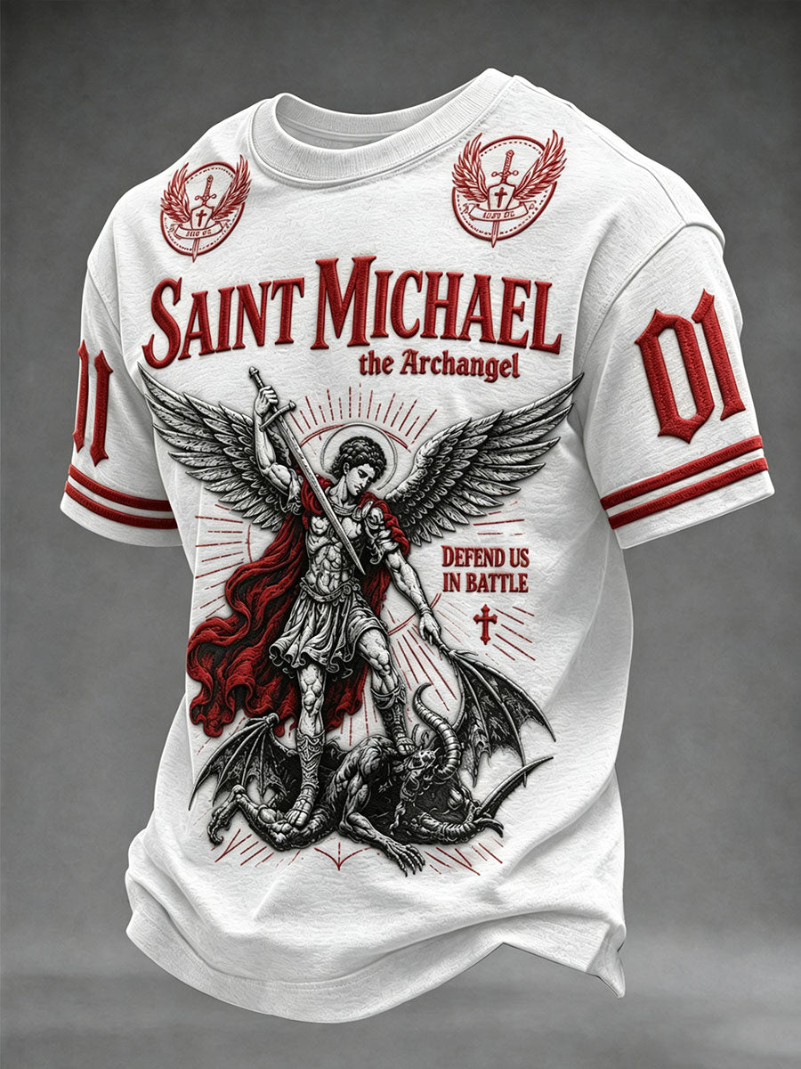 Men's SAINT MICHAEL The Archangel Print T-shirt