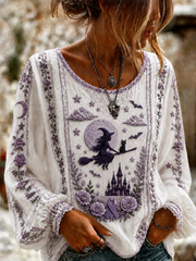 Women's Alzheimer's Awareness Cotton-Linen Shirt