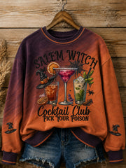 Women's Drink Up Witches Printed Sweatshirt