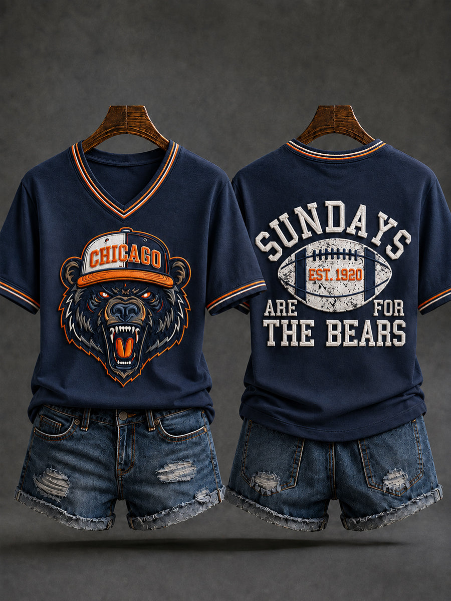 Women's Football Gameday Gift For Football Fans Short Sleeve T-shirt