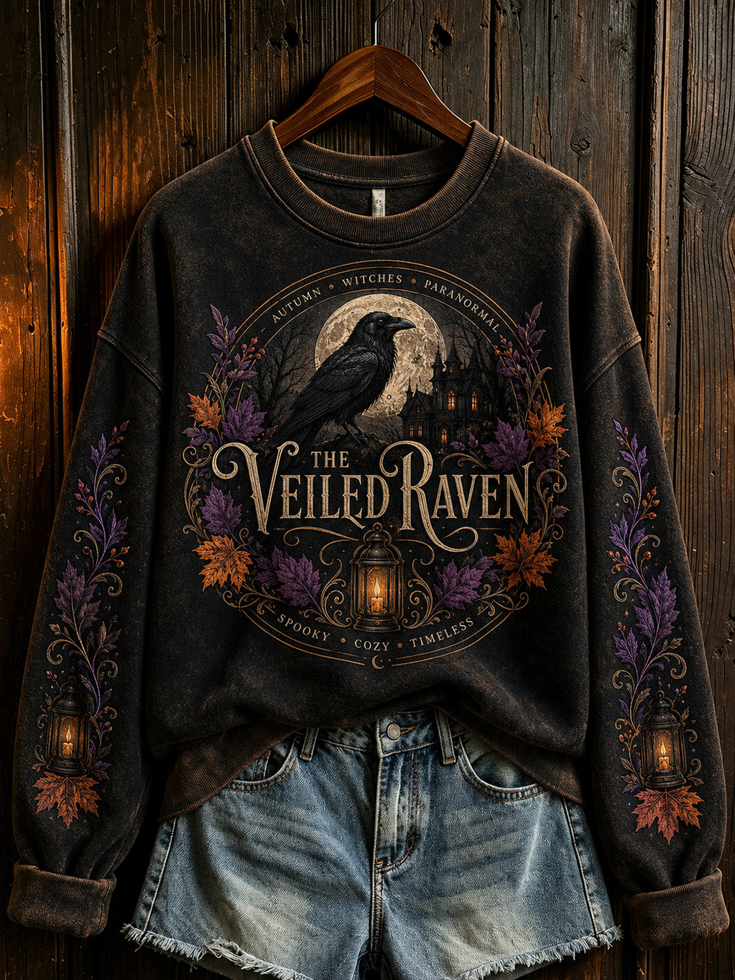 Women's Halloween Pattern Printed Causal  Sweatshirt
