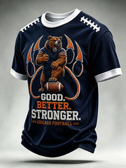 Men's Football Gameday Gift For Football Fans Casual Waffle Tee