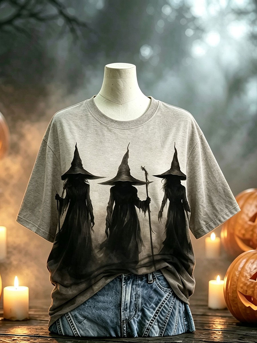 Women's Halloween Witch Short-sleeved T-shirt