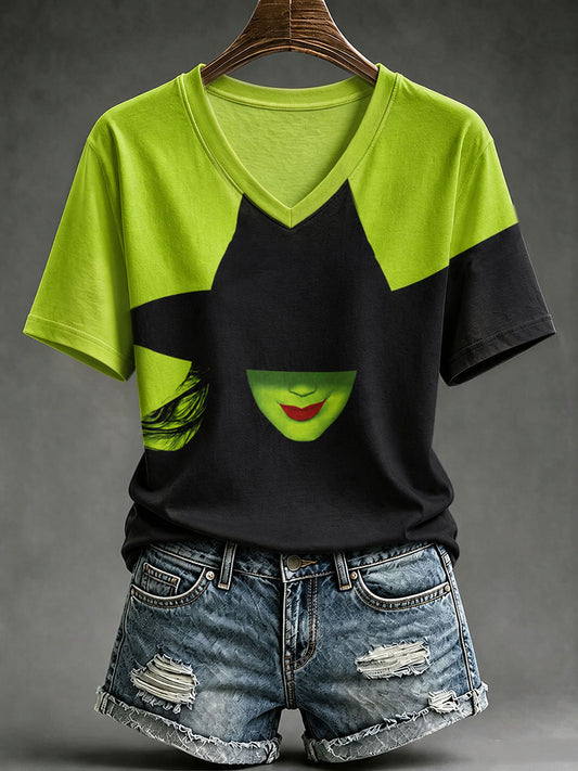 Women's Halloween Witch Short-sleeved T-shirt