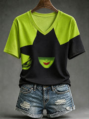 Women's Halloween Witch Short-sleeved T-shirt