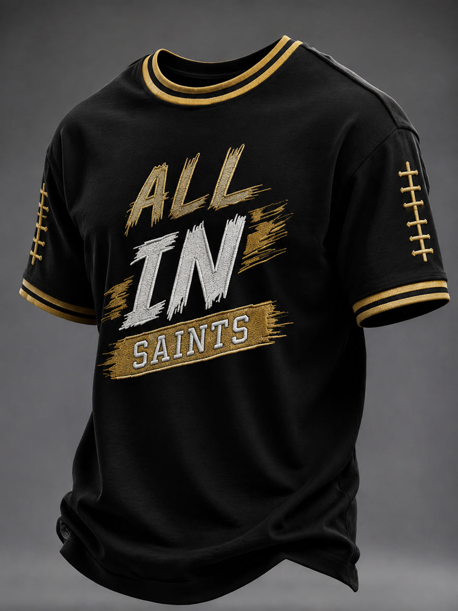Men's America Football Printed T-shirt