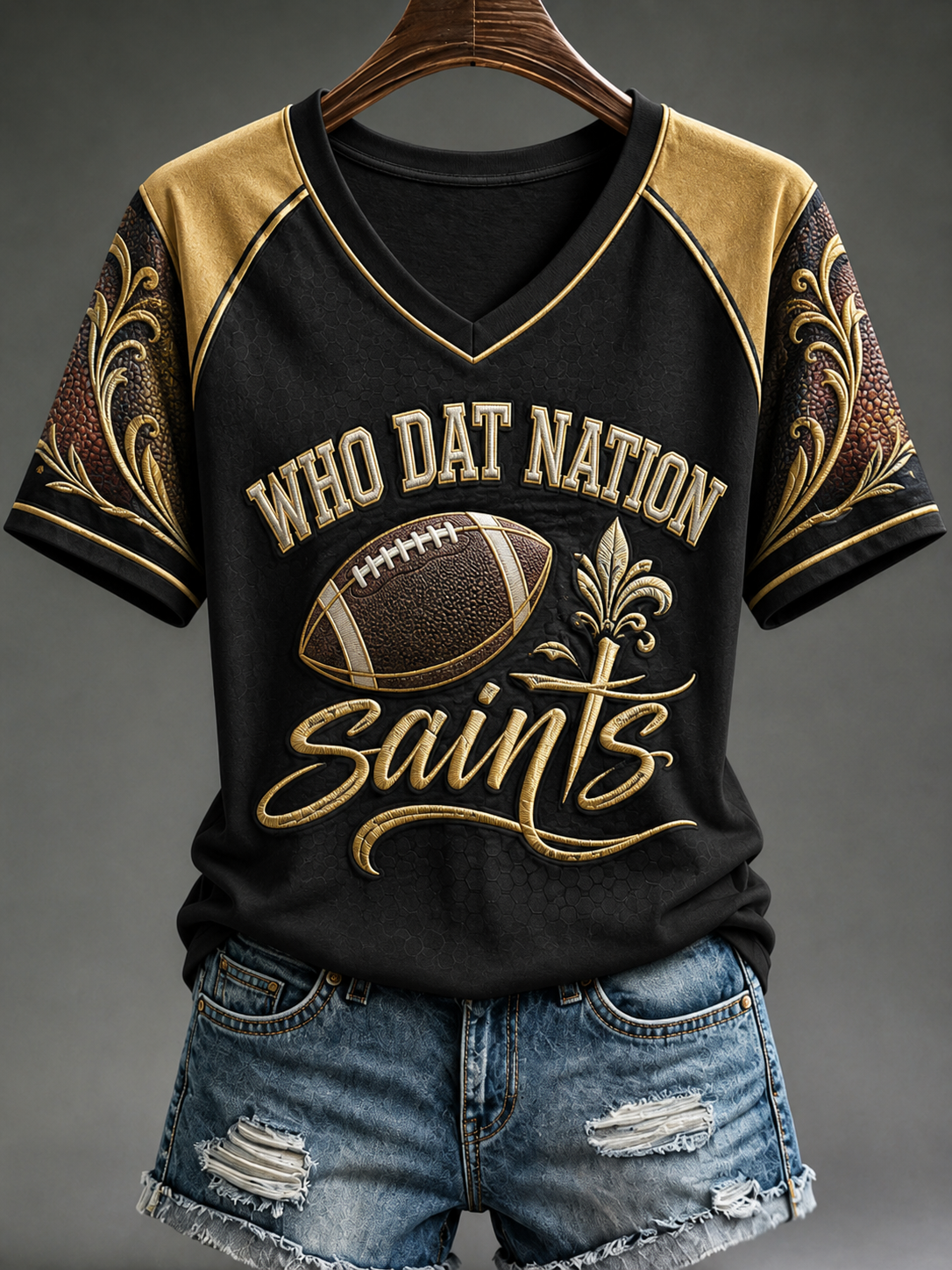 Women's V-neck off-shoulder short-sleeved T-shirt