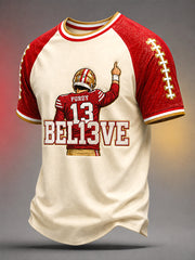 Men's Purdy No.13 Football Gameday Gift For Football Fans Casual Tee
