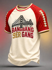 Men's Bang Bang Niner Gang Football Gameday Gift For Football Fans Casual Tee